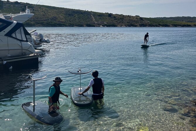1-Hour Private E Foil Surfing Lessons in Istria - A GoPro Max memory at the end