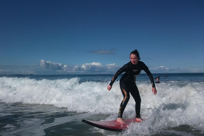 2-Hour Private Surfing Lesson in Torquay - Getting fitted for a lesson that matches your level