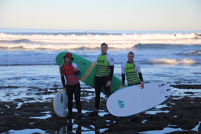 2 hours Semi-private surfing lesson in Playa de Las Americas - From land briefing to Playa de las Américas waves