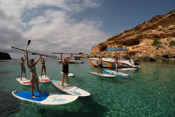 3 Hours by Boat with Paddle Surf Course, Snorkel and more - Seeing Ibiza’s west coast from the board