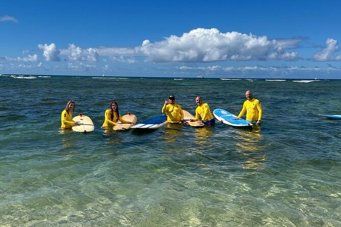60 to 90 minutes Open Book Surfing Lesson with Certified Guide - Small Groups Make a Real Difference