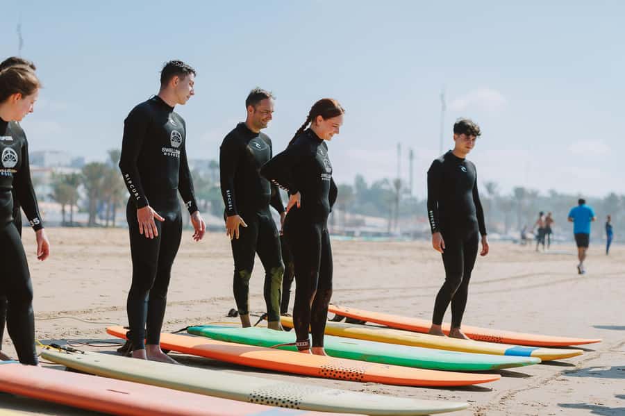 Agadir: Small Group Surf Lesson - The advantage of a group limited to six