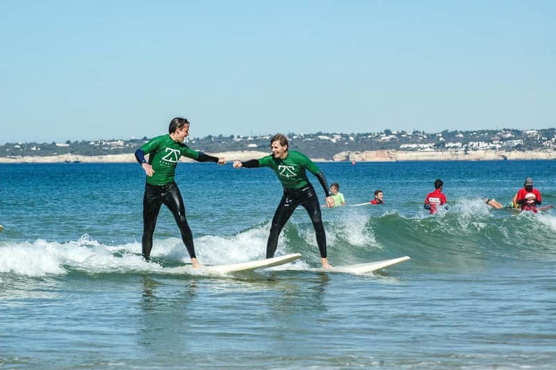 Albufeira: Learn to Surf in Chill Beach Vibes & Good Times - Learning to stand on the board