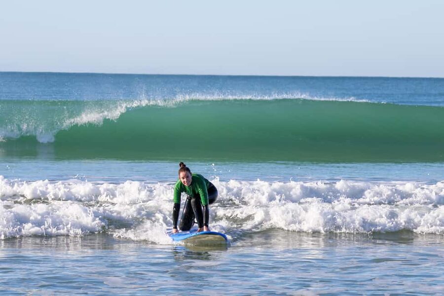 Albufeira: Learn to Surf in Chill Beach Vibes & Good Times - The first five minutes: warming up on the sand