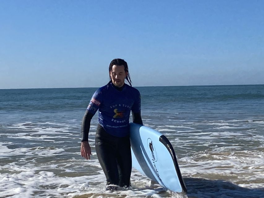 Armação de Pêra: 1:30-hour Surf experience Lesson/clinic - What your first wave may feel like