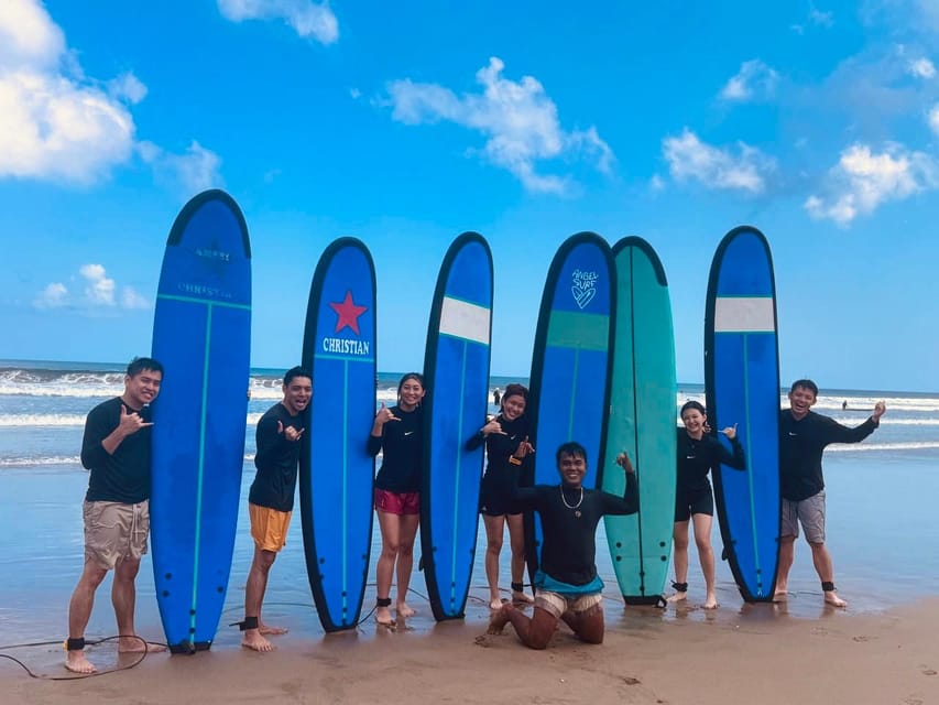 Bali: Seminyak Beach Surf Lesson Experience 2 Hour - Equipment, clothing, water, and sun protection