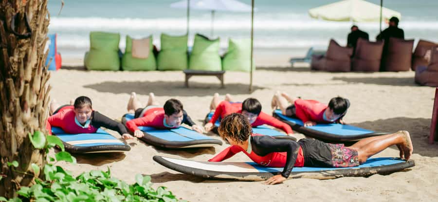 Bali: Surfing Lesson at Legian Beach by Tio Surf - Ninety minutes on the water at Legian
