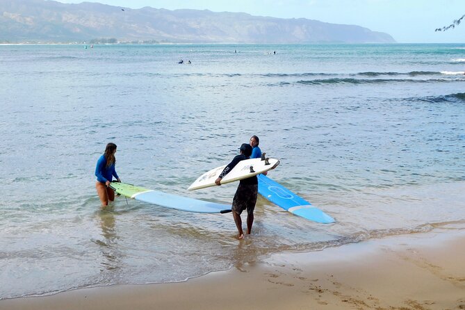 Beginner Surf Lesson at North Shore Haleiwa, Oahu - The first 15 to 20 minutes: safety, etiquette, and board skills