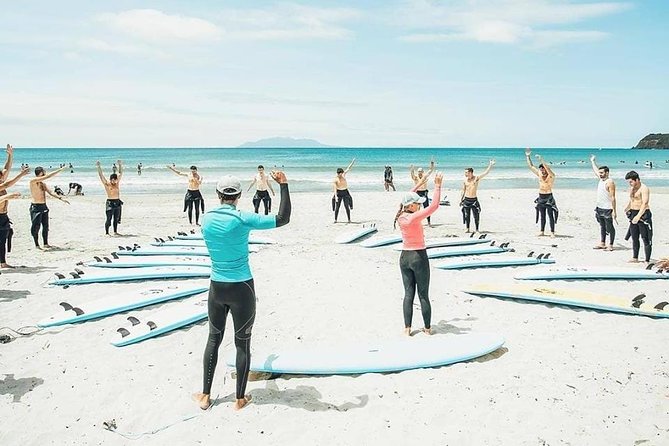 Beginner Surf Lesson at Te Arai Beach - Instructor style: patient, targeted, and calm
