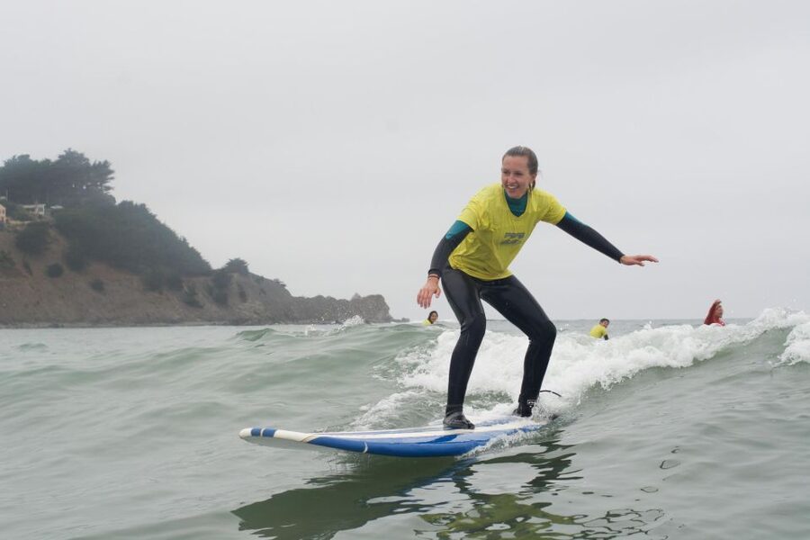Beginner Surfing Lesson - Pacifica or Santa Cruz - From Whitewater to Your First Ride
