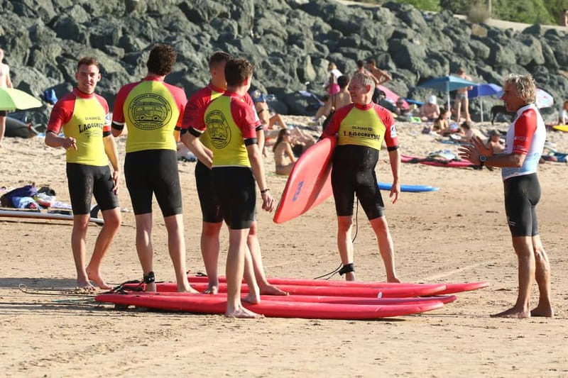 Biarritz: Surf lessons on the Côte des Basques beach - The value of $53 for a first surf lesson