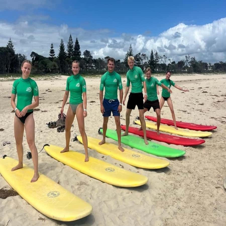 Byron Bay: Group Surf Lesson with Instructor - Paddling, wave choice, and the first proper attempt