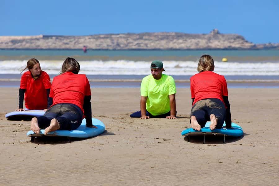 Essaouira: Surf Lessons - The First Twenty Minutes: Warm-Up and Board Practice