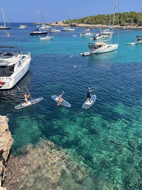 Experience Crystal paddle surf Tours + snorkel - Two hours along Ibiza’s coves and rock formations