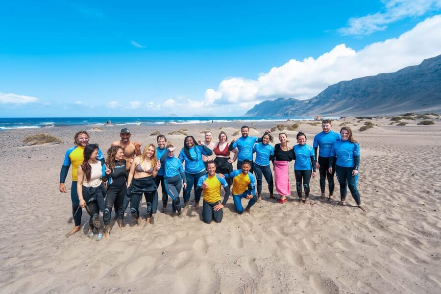 Famara Beach: Surfing Lessons with Videos - GoPro footage and the value of the package