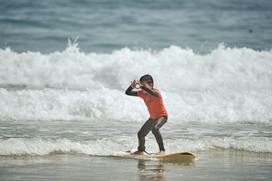 Family/children surf lesson - Starting inside Hotel Star inn Peniche