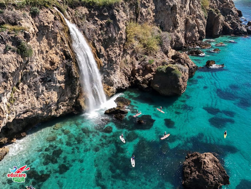 From Nerja: Guided Paddle Surf Cliffs and Maro Waterfall - The Return Paddle Is the Real Test