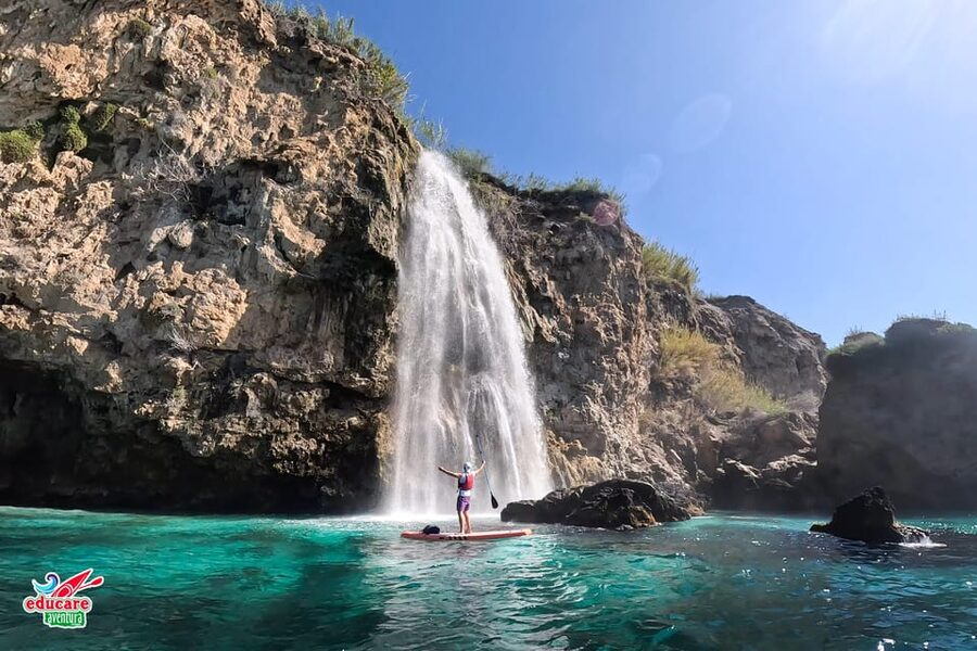 From Nerja: Guided Paddle Surf Cliffs and Maro Waterfall - Snorkeling Among Rocks, Corals, and Fish