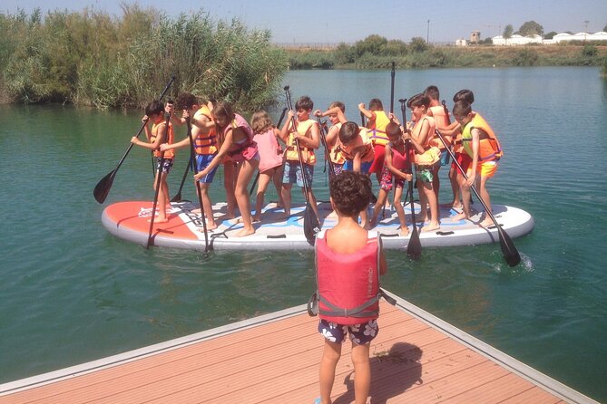 Gigant paddle surf in Seville - Starting at Plaza de Armas