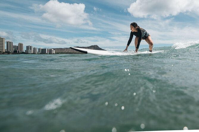 Group Surf Lesson in Honolulu - The underwater side of Waikiki Beach