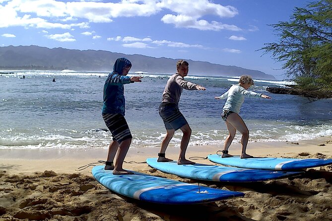 Group Surf Lessons for beginners on the North Shore of Oahu - What the $150 price includes