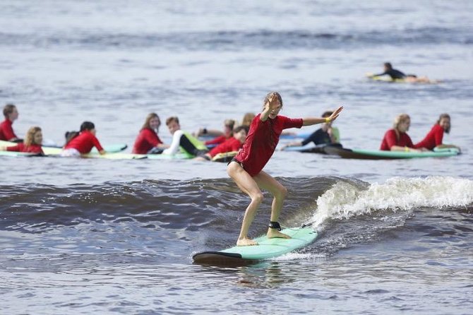 Group Surfing Lessons Kool Katz 1 day - Four hours with a working group of up to 20