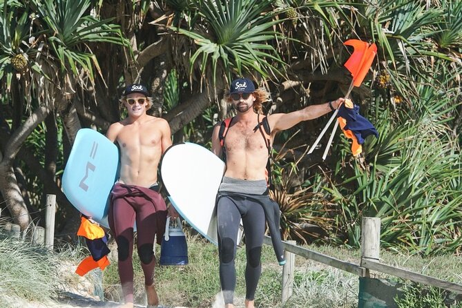 Half Day Guided Surf Lesson in Byron Bay - Getting Fitted With Boards and Surf Gear