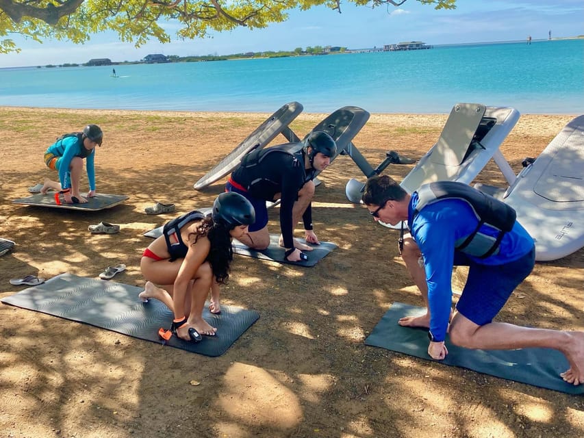 Hawaii: Electric Hydrofoil Surfing Solo Lesson - Learning the board before you reach the water
