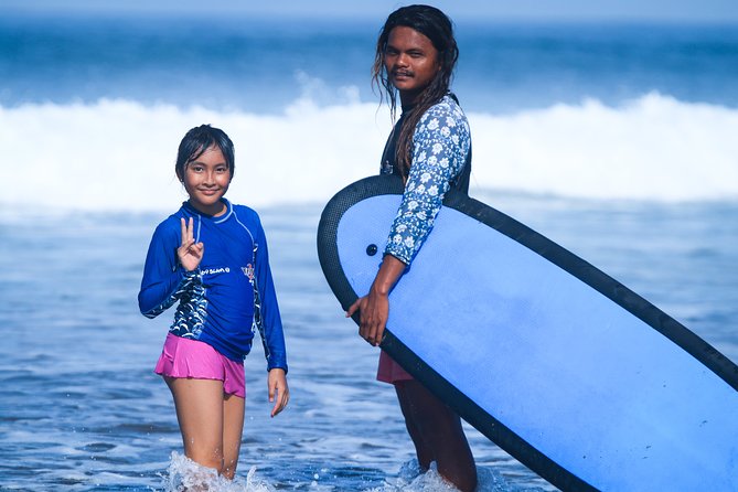 HOT PROMO. Semi Private Lessons (1 Coach/2 Guests) - Kuta Beach, equipment, and practical comfort