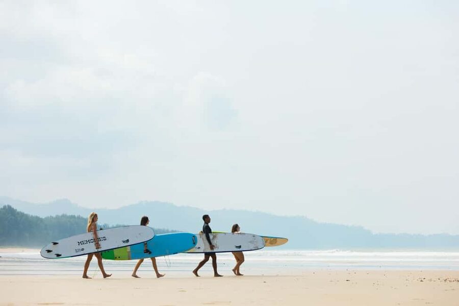 Khao Lak: 1.5-Hour Small Group Surfing Experience - Choosing your time at Memories Beach