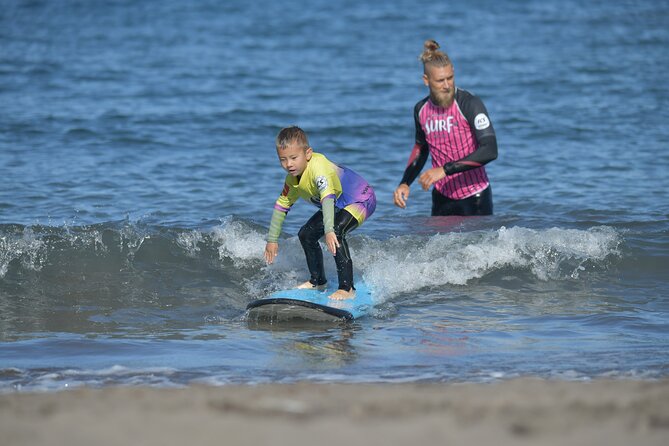 Kids Holidays Surf Camp - Surfing at Playa de las Américas, with more than one way to play