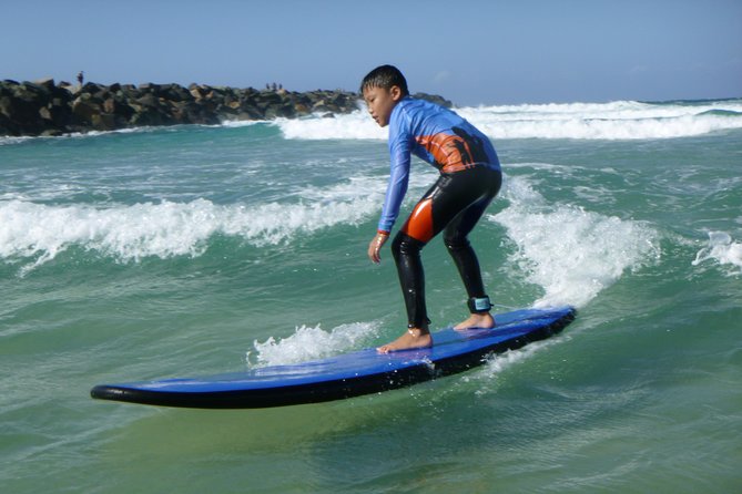 Kids Only Surf Lessons at The Spit, Main Beach (Ages 6- 13) - From safety briefing to the first waves