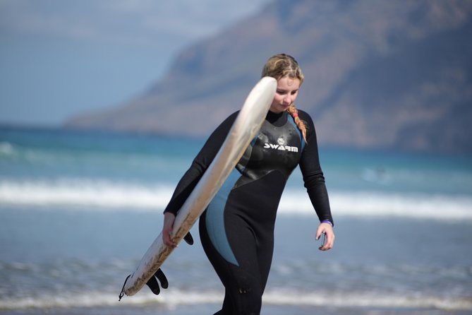 Lanzarote Surfing Session - Learning in the water at Famara