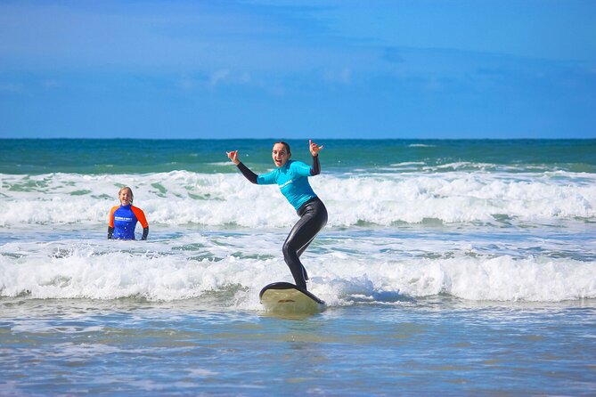Learn to Surf at Anglesea on the Great Ocean Road - Getting into the wetsuit and onto the beach