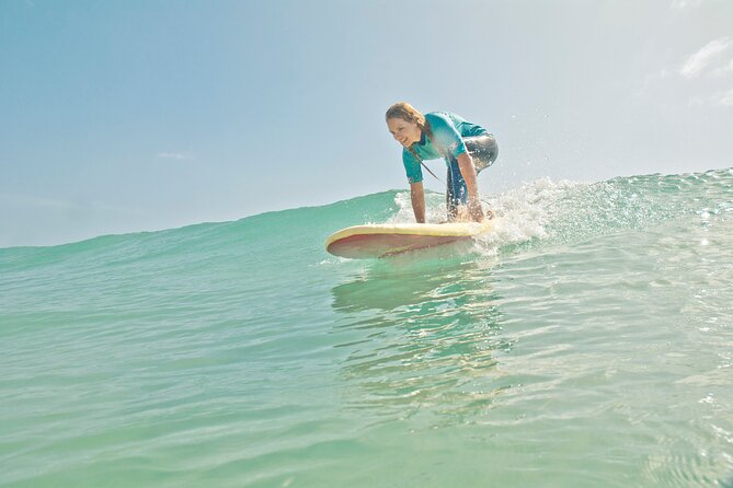 Learn to surf on the endless beaches in southern Fuerteventura - Four hours from pickup to the water