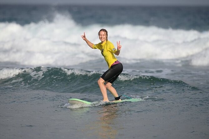 Learn to surf the most beautiful sandy beaches of Fuerteventura - Who will enjoy this lesson most