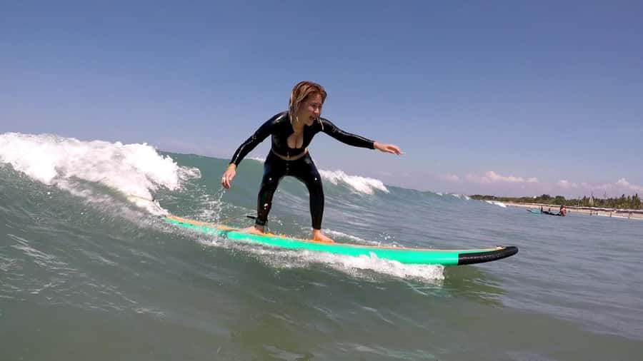 Legian Beach, Bali: Beginner or Intermediate Surf Lessons - Photos, rash guards, and the small extras