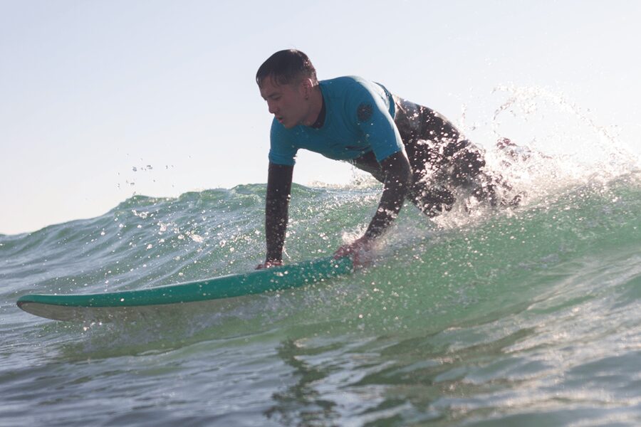 Lisbon Surf Class - About one hour in the water