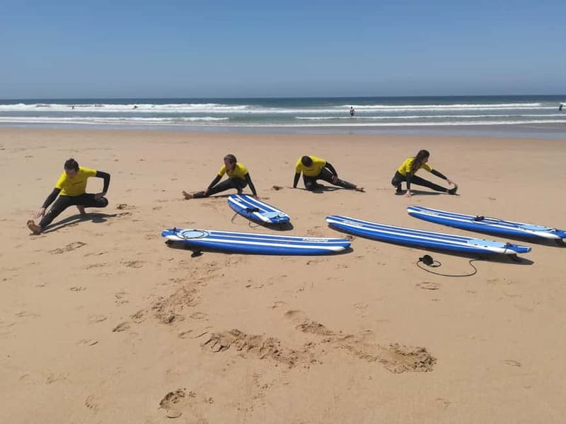 Lisbon: Surfing Lesson on Costa de Caparica Beach - Stretching, certificates, and the pastel de nata