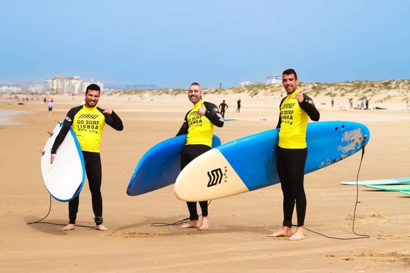 Lisbon: The Surf Instructor - surf lessons with transfer - Children, beginners, and experienced surfers