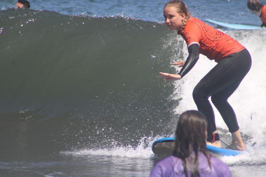 Madeira: surf lesson at Porto da Cruz - How the group size affects your time in the water