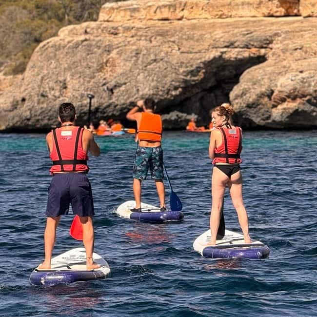 Mallorca: Kayak and Paddle Surf excursion through crystal clear water caves - Thirty minutes toward Cala Mondragó