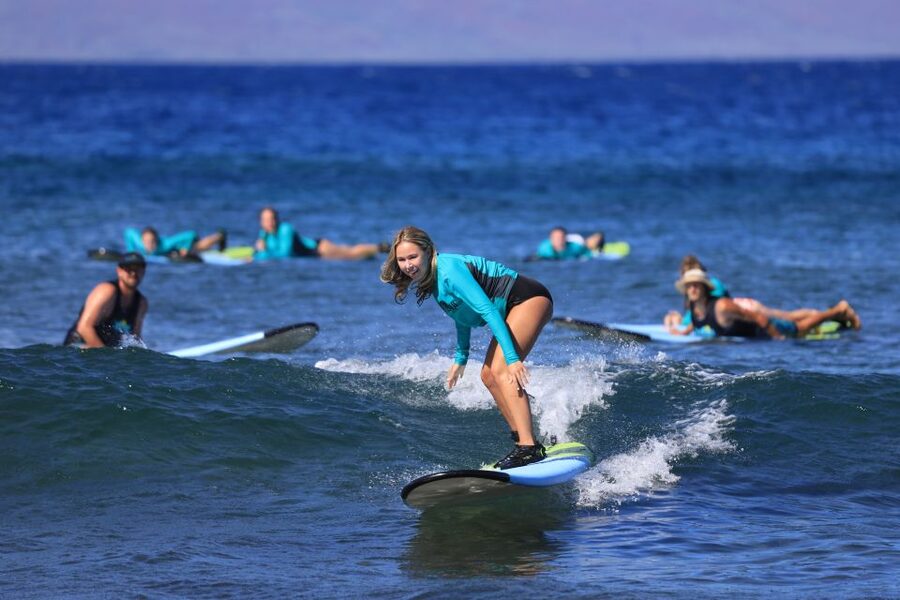 Maui: Group Surf Lesson - Starting at Whalers Village near Kaanapali Beach