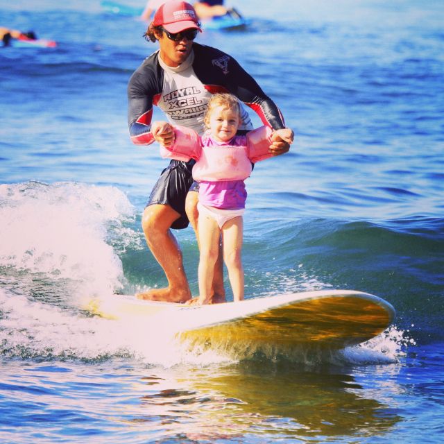 Maui Lahaina Group Surf Lesson - Learning in calm West Maui water