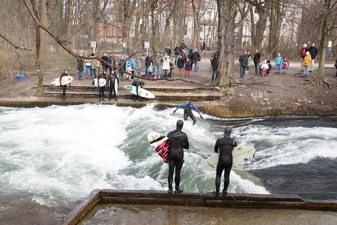 Munich: Surf Experience In Munich Eisbach River Wave -Germany - Meeting at Himmelreichstraße 2