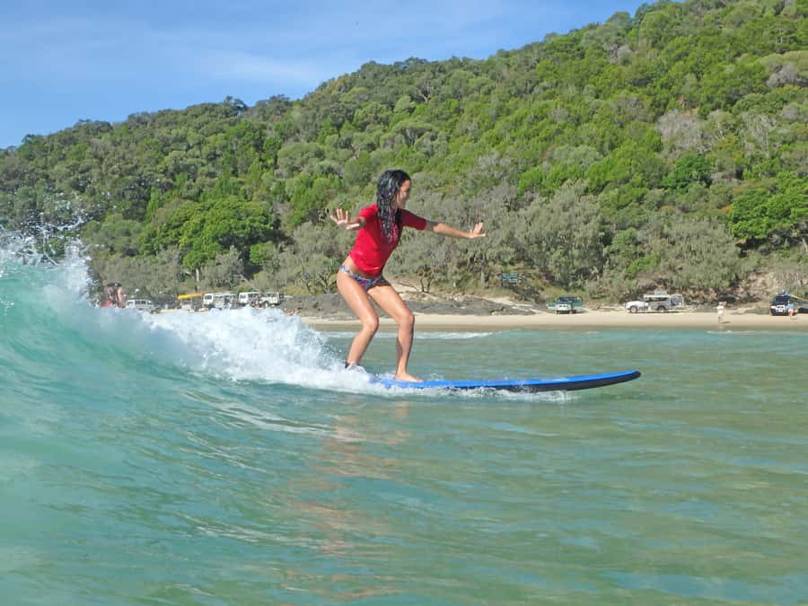 Noosa: Epic Learn to Surf Safari 4x4 - Double Island Point - The Noosa pickup and the start of the 4WD trip