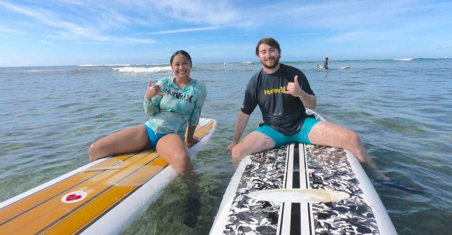 Oahu: Surfing Lessons for 2 People - The first 20 to 30 minutes: beach instruction before the water