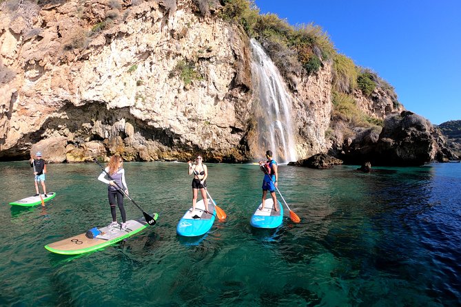 Paddle Surf Route Cliffs Nerja and Cascada de Maro + Snorkel - Cascada Doncella and the Maro cliffs