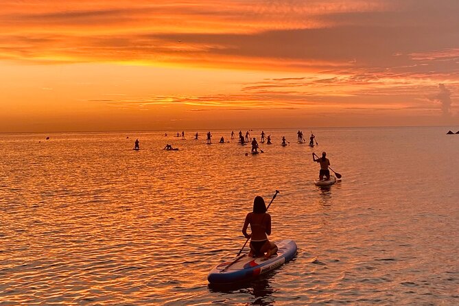 Paddle Surfing in Barcelona - A calm hour on Barceloneta Beach