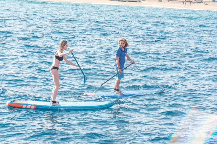 Paddlesurf Lesson in Barcelona - The important difference between a lesson and a rental
